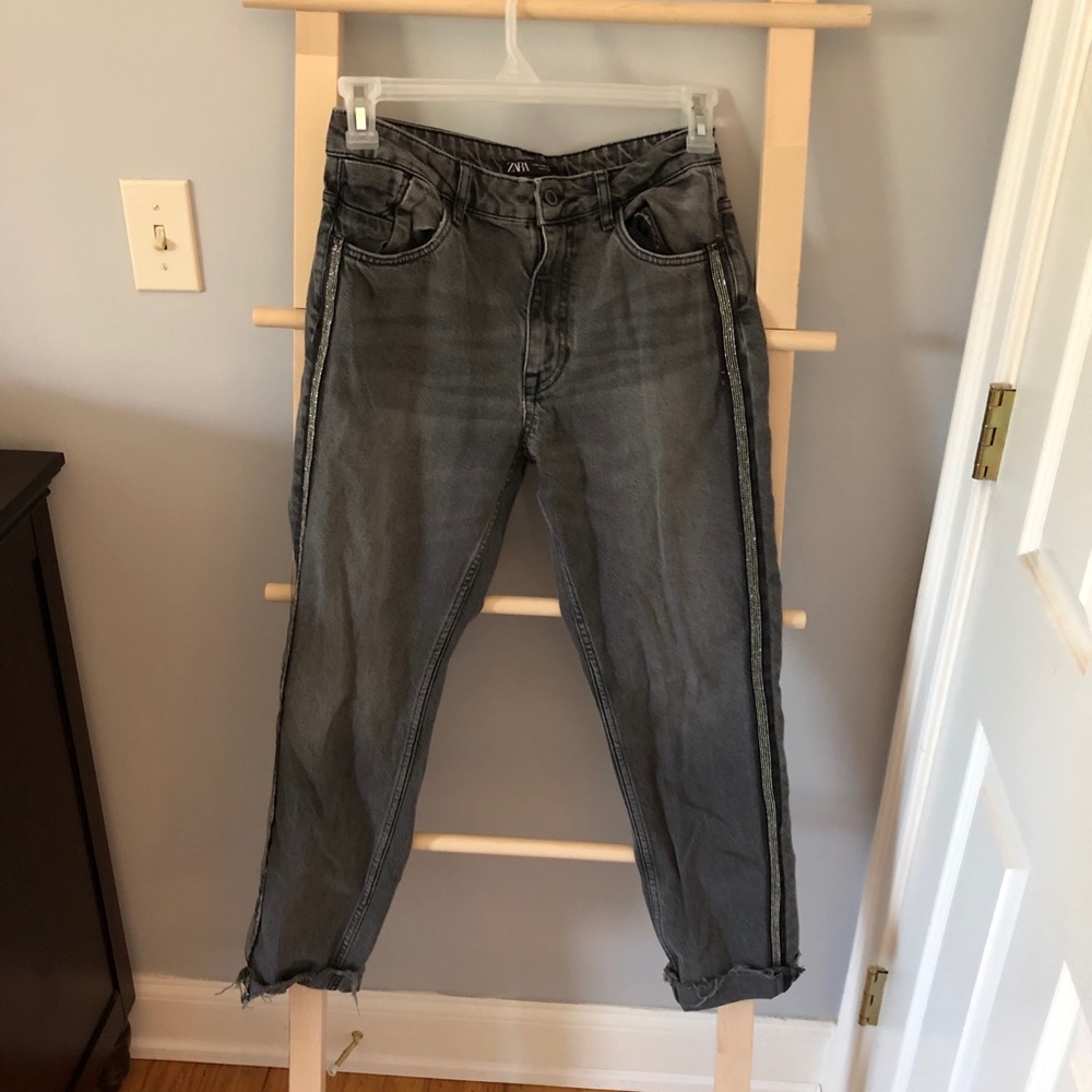 Zara Black Boyfriend Jeans